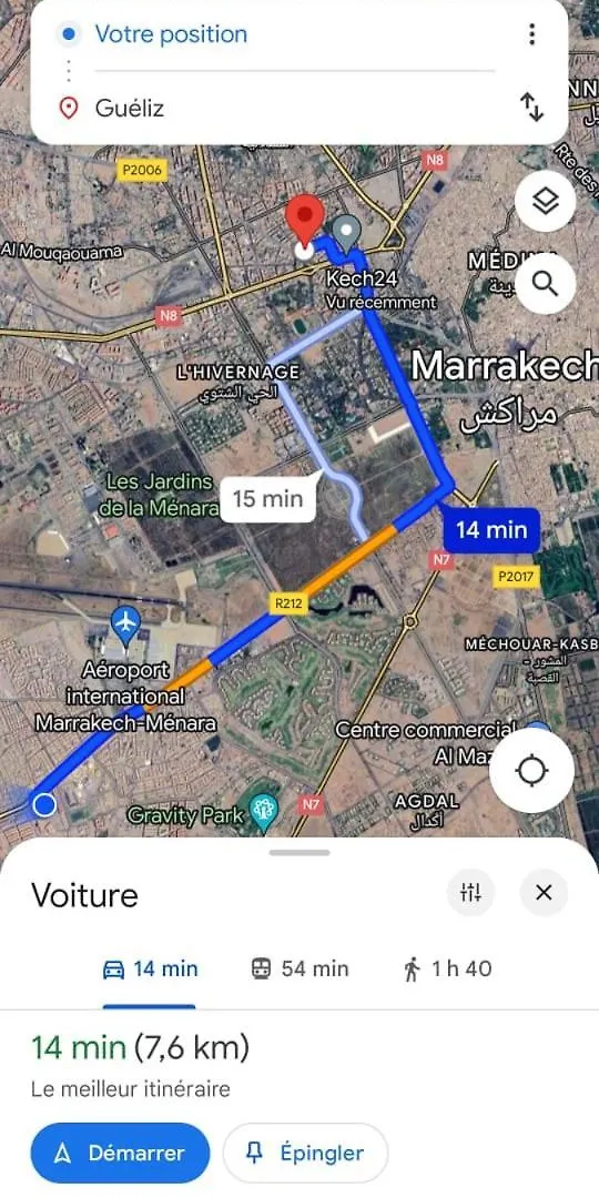 New Duplex Jardins D'Anas- Avenue Guemassa Near Airport Apartment Marrakesh